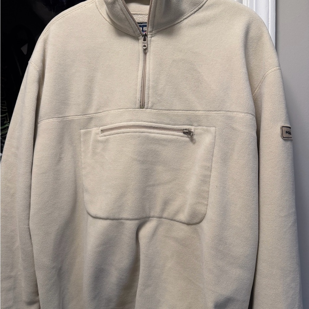 Polo Ralph Lauren Beige Zip-Up Sweater